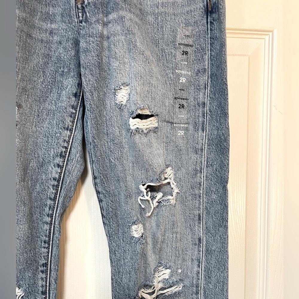 NWT: AERO BOYFRIEND Real Original Denim Distressed Jeans size 2 - Picture 3 of 7